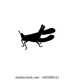 Grasshopper Logo Design Vector Illustration. Grasshopper Design Template