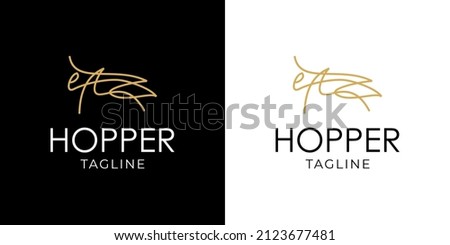 Grasshopper Luxury Logo Monoline Style