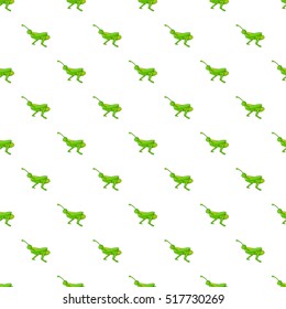 Grasshopper pattern. Cartoon illustration of grasshopper vector pattern for web