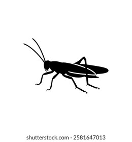 Grasshopper silhouette icon vector illustration design.