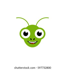 Grasshopper vector icon