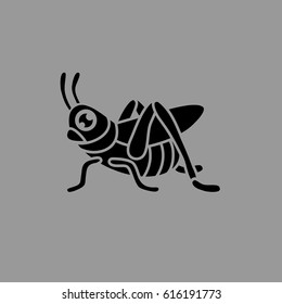 Grasshopper Vector Logo Black White Stock Vector (Royalty Free ...