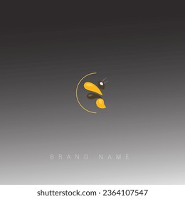 Grasshopper Vector Logo Icon Design .