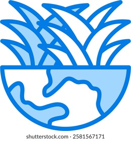Grassland Icon Element For Design