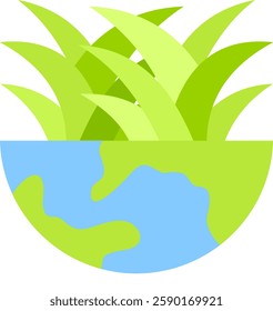 Grassland Icon Element For Design