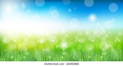 Grassland landscape background
