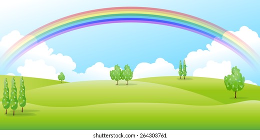 Grassland landscape background