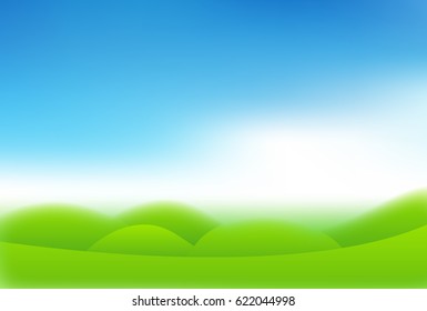 Grassland Sky Landscape Background