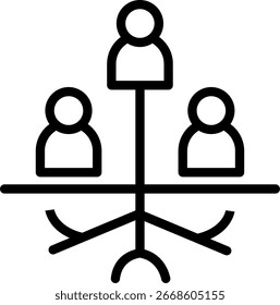 Grassroots Line Icon Vector Design