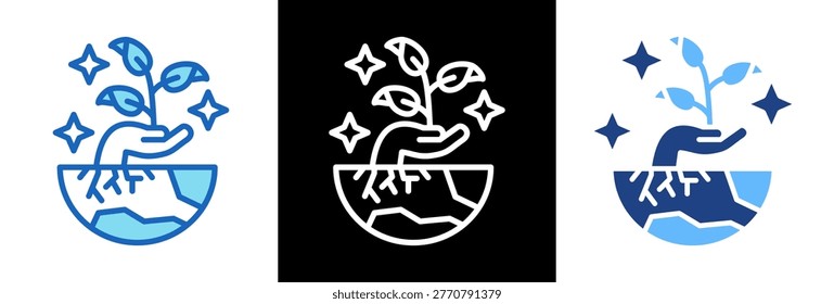 Grassroots Movement Icon triplestyle Vector Illustration