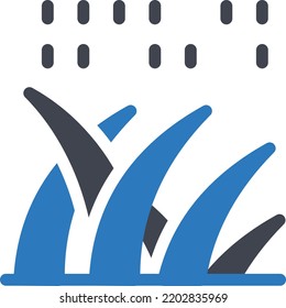 grassVector illustration on a transparent background. Premium quality symmbols. Glyphs vector icons for concept and graphic design. 

