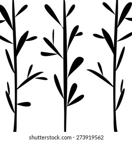 Grassy floral  texture. Vertical  floral pattern.