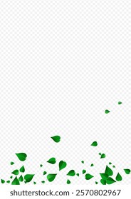 Grassy Foliage Fly Vector Transparent Background Pattern. Falling Leaf Illustration. Swamp Greens Tea Banner. Leaves Fresh Brochure.