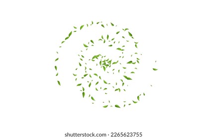 Grassy Greens Blur Vector White Background Design. Ecology Foliage Illustration. Lime Leaf Organic Backdrop. Leaves Herbal Banner.