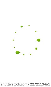 Grassy Leaf Blur Vector White Background Pattern. Fresh Greens Illustration. Swamp Foliage Flying Wallpaper. Leaves Tea Template.