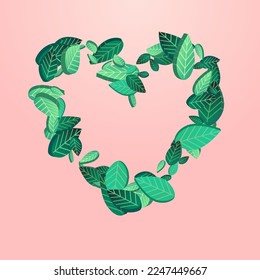 Grassy Leaf Forest Vector Pink Background Branch. Herbal Greens Plant. Olive Leaves Transparent Background. Foliage Organic Poster.