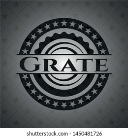 Grate dark emblem. Retro. Vector Illustration. Detailed.