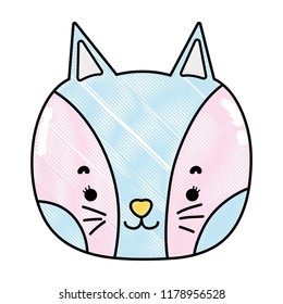 grated adorable cat head nice animal