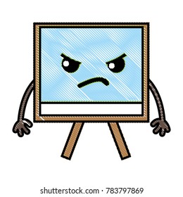 grated angry and cute board object kawaii