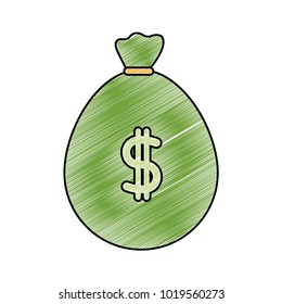 grated bag to save cash money with peso symbol