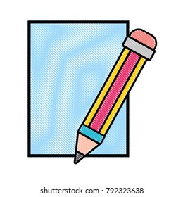 grated cardboard object with pencil utensil design