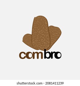 Grated cassava is molded and fried