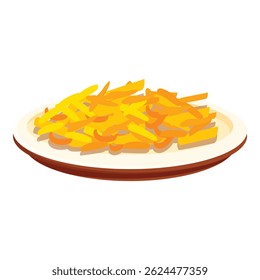 Queijo cheddar ralado, um topping popular para pratos como chili, batatas cozidas e nachos