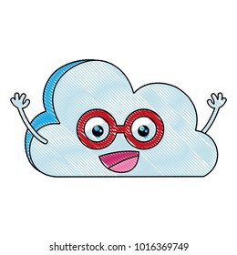 grated cheerful natural cloud weather kawaii