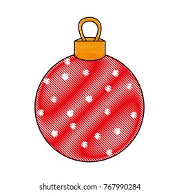 grated circle ball decoration to christmas design