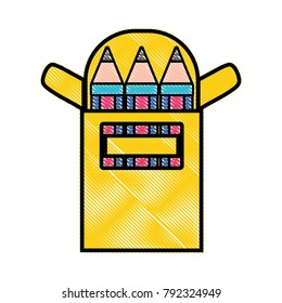 grated colored pencils object school education