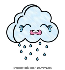 grated crying natural cloud weather kawaii