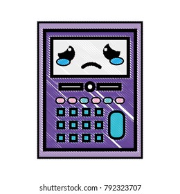 grated crying and tender calculator object kawaii