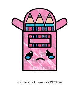 grated crying and tender colored pencil kawaii