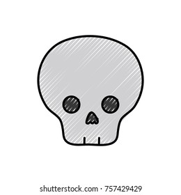 grated danger skull to warning message caution