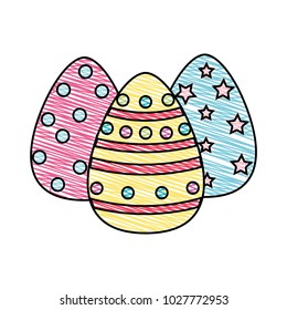 grated eggs easter decoration to holiday celebration