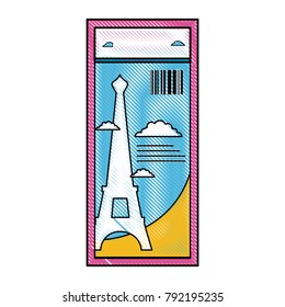 grated eiffel tower of paris ticket vacation