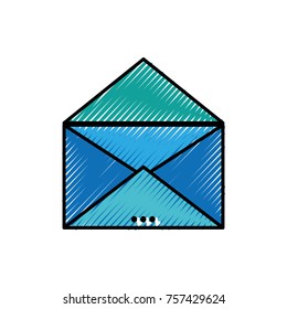 grated e-mail card with text information message