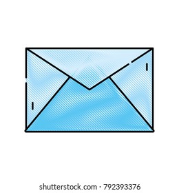 grated e-mail letter message text design