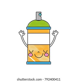 grated emoji cute happy aerosol spray