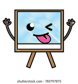 grated funny and cute board object kawaii