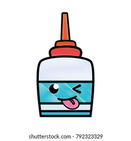 grated funny and cute glue object kawaii