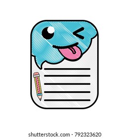 grated funny and cute note paper kawaii