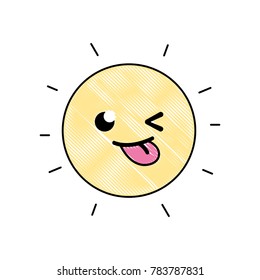 grated funny and cute sun kawaii weather
