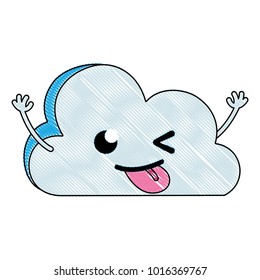grated funny natural cloud weather kawaii
