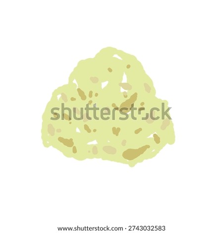 Grated Ginger Paste Condiment Illustration
