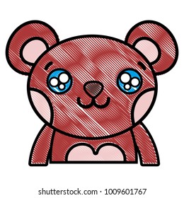 grated happy bear adorable wild animal