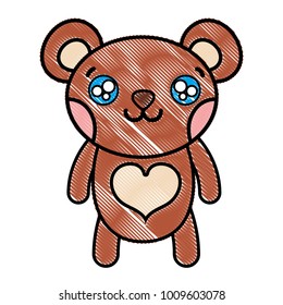 grated happy bear cute wild animal