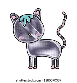 grated happy cat cute pet animal