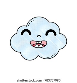 grated happy and cute cloud kawaii weather