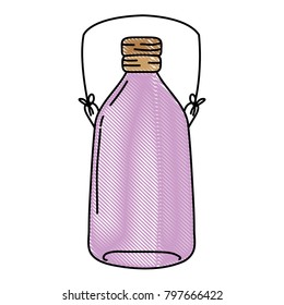 grated long mason jar with wire handle